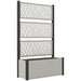 Grey Wooden Garden Planter Box with Trellis for Climbing Plants and Flowers by Outsunny