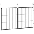 2 Piece Dog Pen Extension Panels with 3 Connecting Stakes for 60cm High Pet Playpen by PawHut