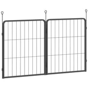 2 Piece Dog Pen Extension Panels with 3 Connecting Stakes for 60cm High Pet Playpen by PawHut
