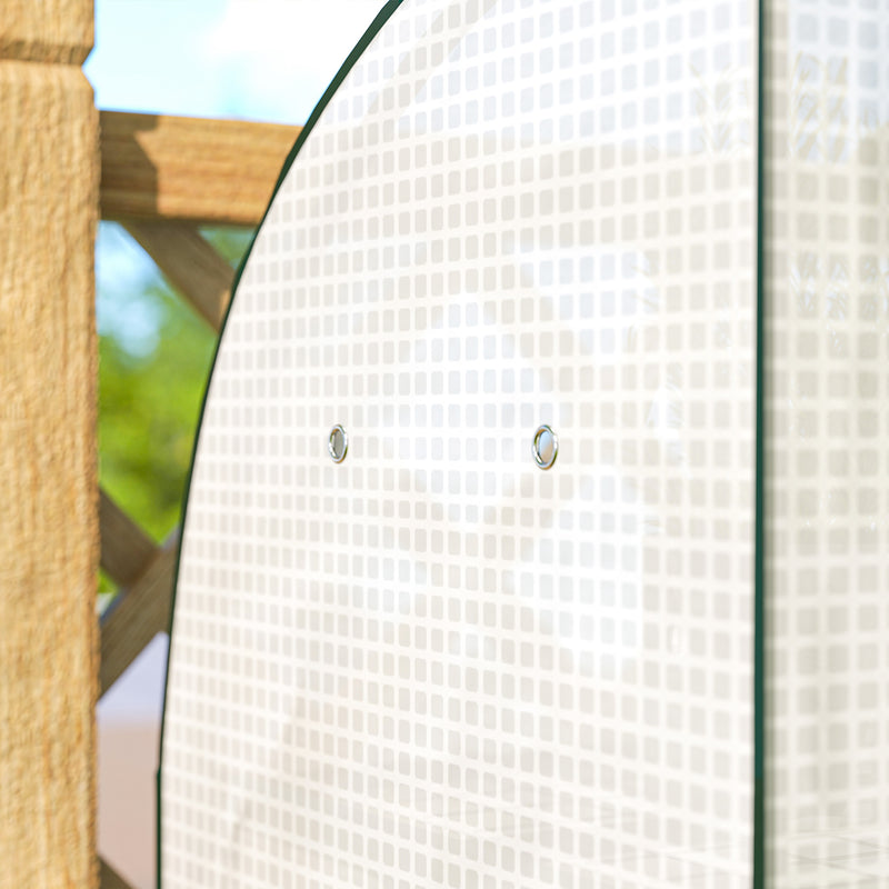 Portable Mini Greenhouse With Roll Up Door For Indoor And Outdoor Growing White Outsunny