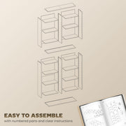 Black CD Storage Tower Holds 640 Discs Space Saving Media Shelf Unit