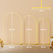 Gold Metal Wedding Arch Frame Set Balloon Backdrop Stand for Parties and Events by Outsunny
