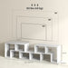 White Extendable TV Stand for TVs up to 75 Inches With Storage Shelves by HOMCOM