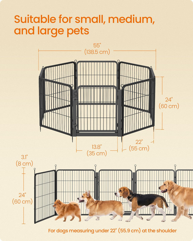 Dimensions diagram showing 138.5 cm width, 60 cm panel height and 35 cm gate width