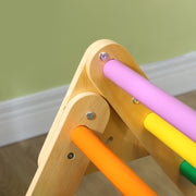 Toddler Climbing Frame with Ramp 3-in-1 Wooden Pikler Triangle Set for Ages 18-48 Months by AIYAPLAY