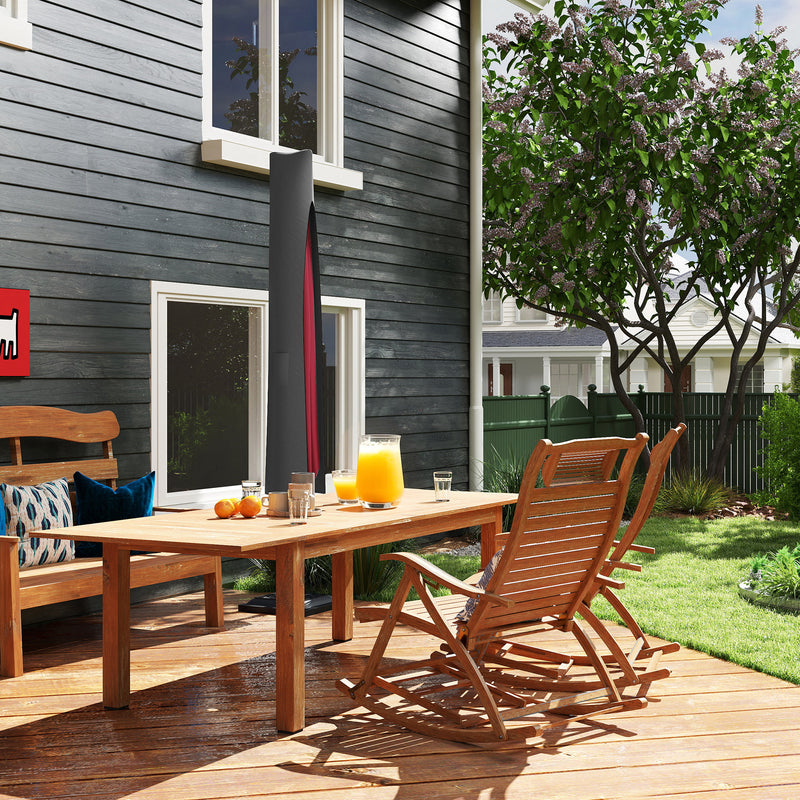 Grey Waterproof Parasol Umbrella Cover for Garden or Patio Furniture