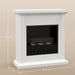 White Bioethanol Fireplace Heater With Mantelpiece by HOMCOM