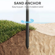 1.8m Beach Umbrella with Adjustable Tilt and Carry Bag for Easy Sun Protection (UPF30+) Outsunny