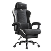 Ergonomic chair with contrast piping, padded armrests and five-star base