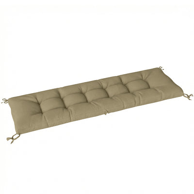 Sun Lounger Cushion with Full-Length Support and Water-Repellent UV Fabric Sand Outsunny