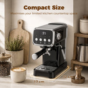 Espresso machine additional detail view