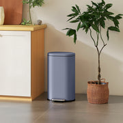 30L Slim Pedal Bin with Soft Close Lid and Removable Bucket for Kitchen or Office Grey