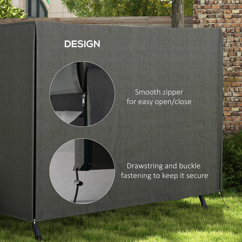 Dark Grey Swing Seat Cover for 3 Seater Garden Hammock Waterproof and UV Resistant