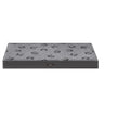 Extra large orthopaedic dog bed in dove grey by Feandrea, angled view