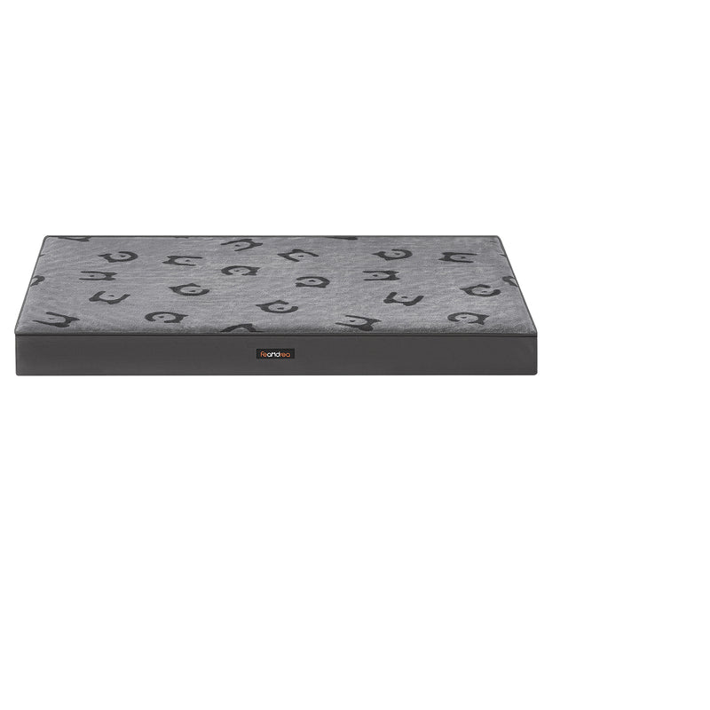 Extra large orthopaedic dog bed in dove grey by Feandrea, angled view