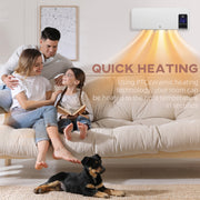Wall Mounted Electric Heater - White