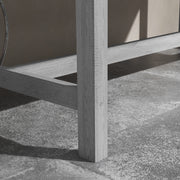 Grey Wooden Raised Garden Bed 60 x 120cm With Base Ideal for Patios and Small Spaces