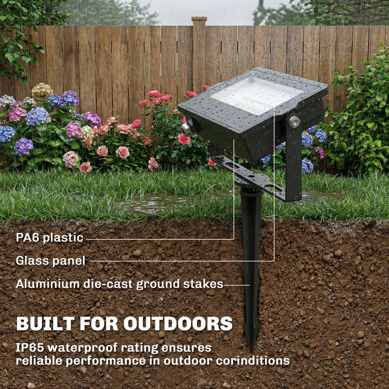 Garden Lighting Set with Remote Control for Easy Outdoor Mood Lighting Black Outsunny