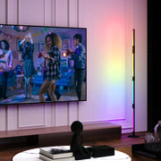 LED Colour Changing Corner Floor Lamp with RGB Music Sync and Remote Control by HOMCOM