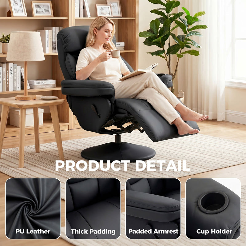 Recliner Chair Black - image 5