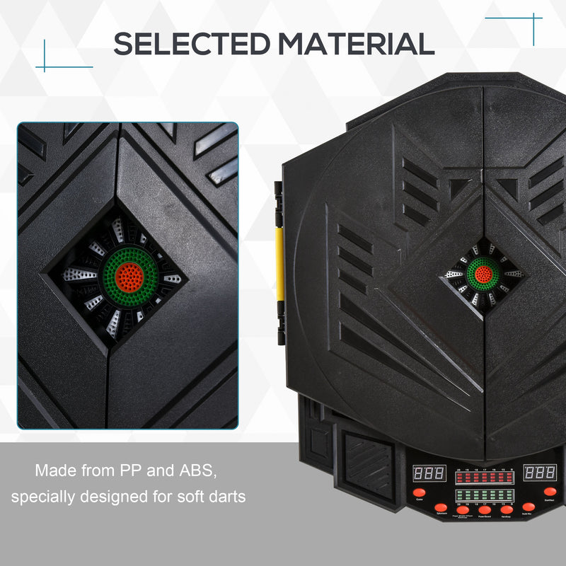 Electronic Dartboard with Automatic Scoring for Safe Family Games at Home Black