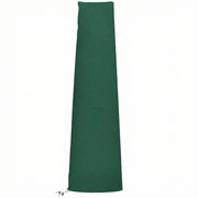 Parasol Cover for Garden Umbrellas Weather Protection with Secure Fastening, Green Outsunny