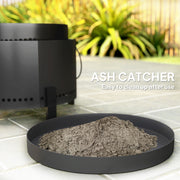 Smokeless Fire Pit with Ash Catcher 37cm Portable Firepit for Garden Camping by Outsunny