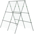 Adjustable Garden Trellis Frame for Climbing Plants Vegetables and Flowers Green AOSOM