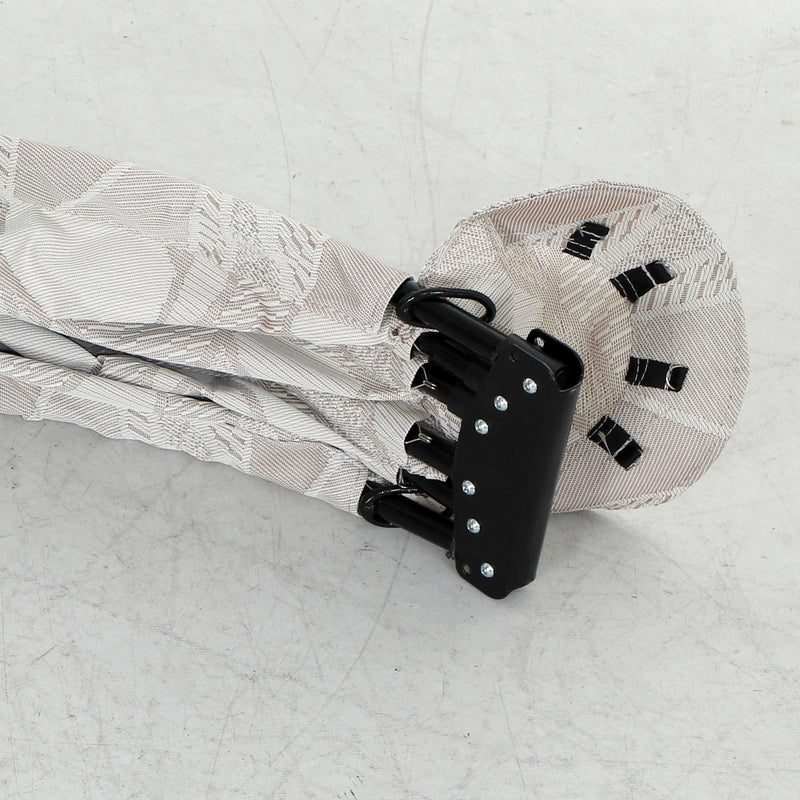 Hanging Egg Chair with Stand Thick Cushion and Cup Holder for Garden or Balcony Sand Brown by Outsunny