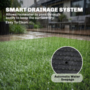 Artificial Grass Roll for Low Maintenance Garden or Patio All Weather Soft Green AOSOM