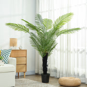 175cm Artificial Areca Palm Tree with 16 PE Leaves for Home or Office Display, Green