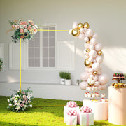 Metal Event Arch for Weddings and Parties Easy to Decorate Indoor or Outdoor Gold AOSOM