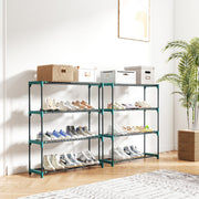 4 Tier Steel Plant Stand Set for Indoor or Outdoor Space Saving Display Dark Green Outsunny