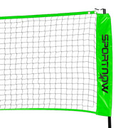SPORTNOW Badminton Net Set, Height Adjustable Net for Pickleball, Volleyball, Badminton, with 3 Shuttlecocks, 4 Rackets AOSOM