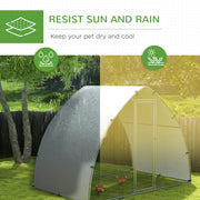 Large Outdoor Chicken Coop with Weatherproof Cover for 4 to 6 Hens and Ducks PawHut