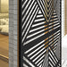 Black 6.5ft Freestanding Metal Garden Privacy Screen Decorative Panel by Outsunny