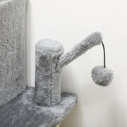 100cm Cat Tree Tower With Sisal Scratching Post Ideal for Climbing and Play Grey