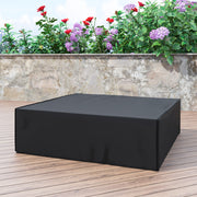 Large Square Waterproof Garden Furniture Cover 600D Oxford 230 x 230 x 70 cm Black by Outsunny