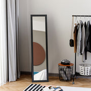 Free Standing Full Length Dressing Mirror with Wall Mount Option for Bedroom 154 cm, Black