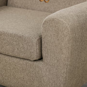 Kids Wooden Armchair with Cute Ear Design Ideal for Bedroom or Playroom Use, Brown