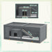 Grey Wooden Hamster Cage with Sliding Tray and Openable Top for Syrian Hamsters by PawHut