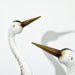 Crane Garden Ornaments Steel Statue Set 2 Piece Outdoor Decor for Patio Pond by Outsunny