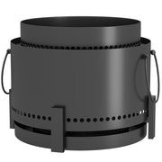 Smokeless Fire Pit with Ash Catcher 37cm Portable Firepit for Garden Camping by Outsunny