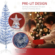 Pre-lit design callouts showing the star LED lights and multicoloured fibre optics