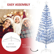 Easy assembly graphic showing the foldable and detachable white base