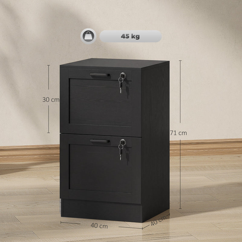 Filing Cabinet, Black