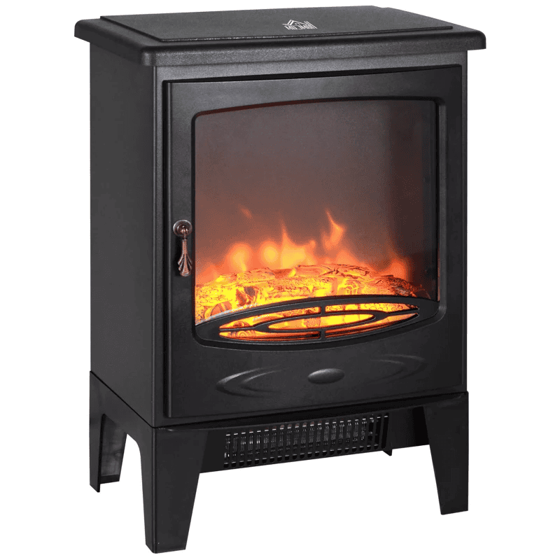 Electric Fireplace, Freestanding, Flame Effect, 950w/1850W