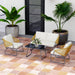 4 Piece Contemporary Rattan Garden Sofa Set With Coffee Table by Outsunny