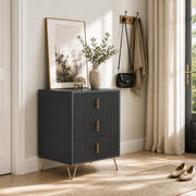 HOMCOM dresser used as a hallway storage unit near the front door