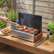 Portable Charcoal BBQ Grill for Easy Outdoor Cooking and Quick Setup Black AOSOM